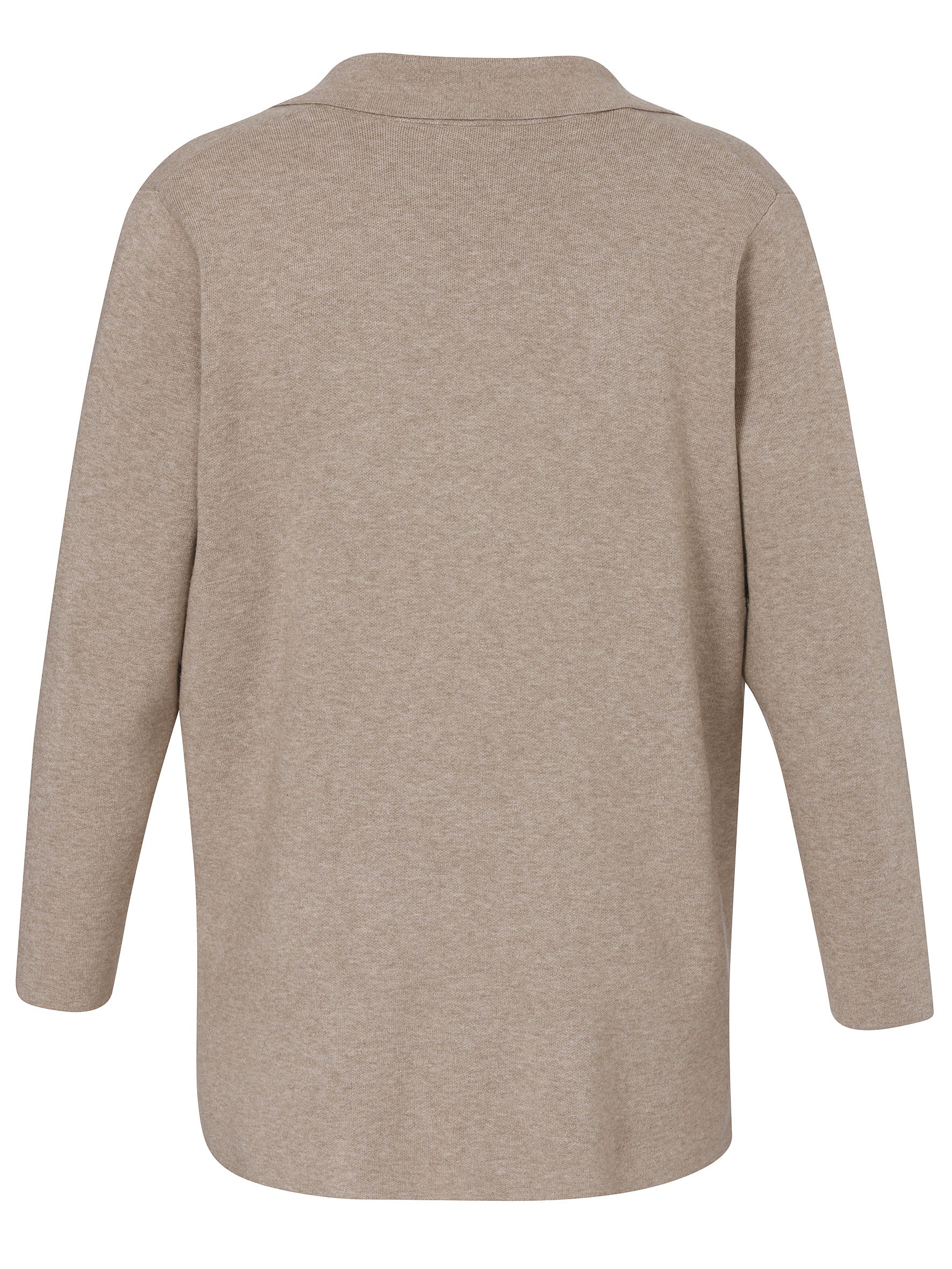 Strickjacke aus Viskosemix - 741-mokka melange - Braun