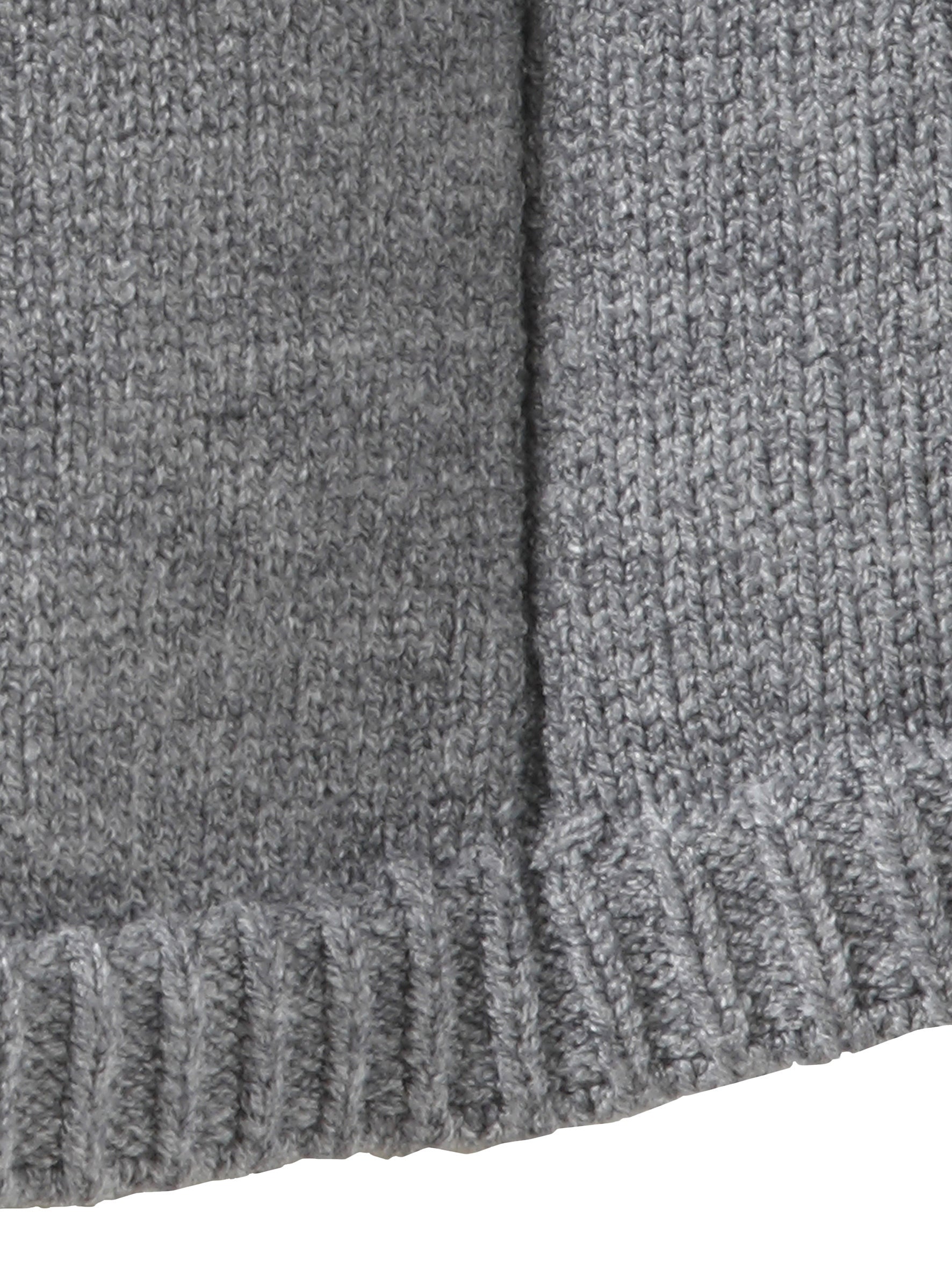 Strickpullover aus Viskosemix - 151-grau melange - Grau