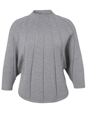 Strickpullover aus Viskosemix - 151-grau melange - Grau