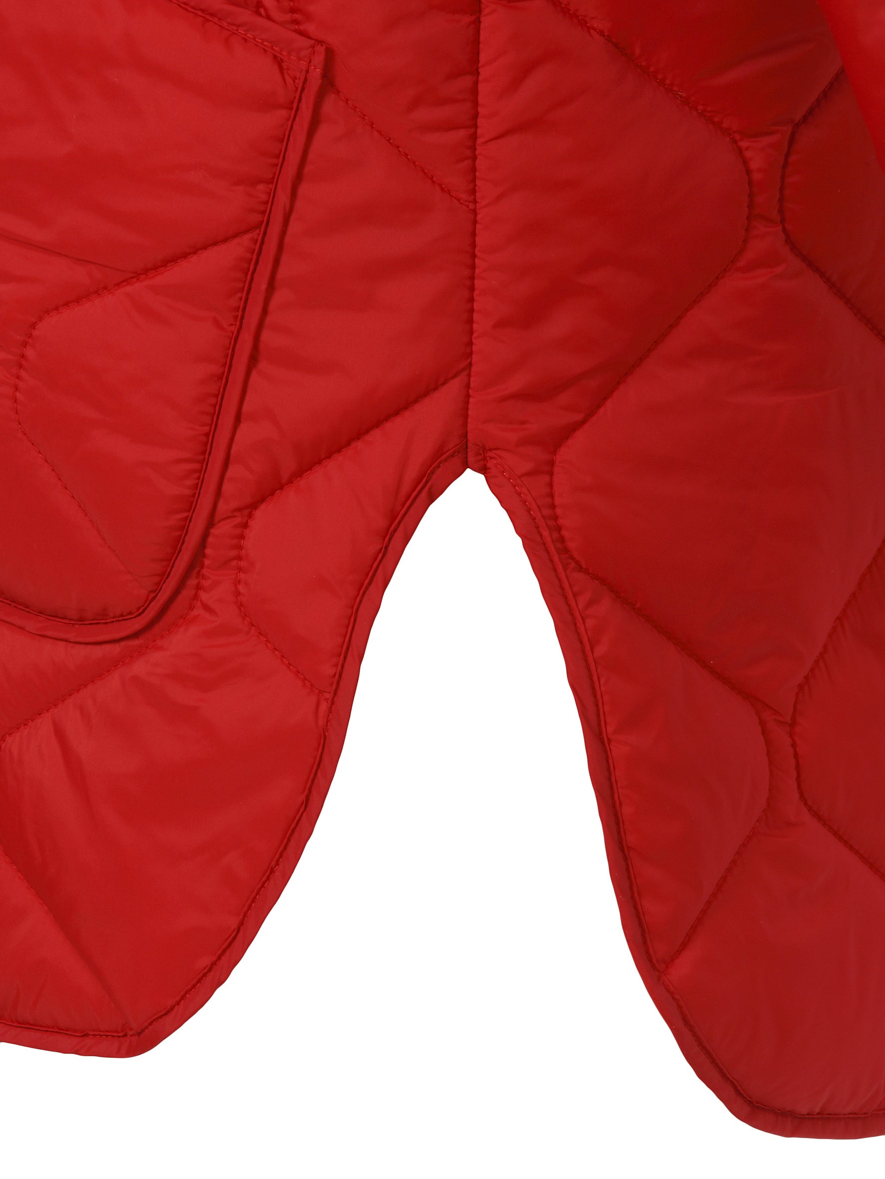 Steppjacke mit Rundhalsausschnitt - 350-rot - Rot