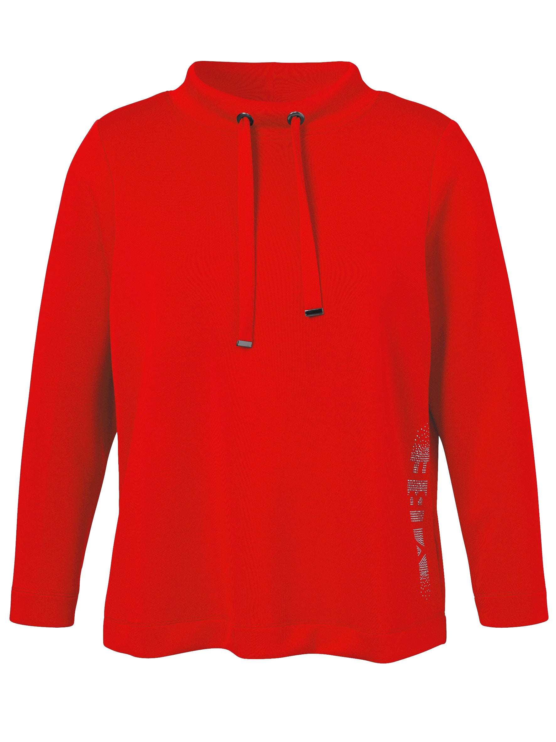 Sweatshirt aus Viskosemix - 350-rot - Rot