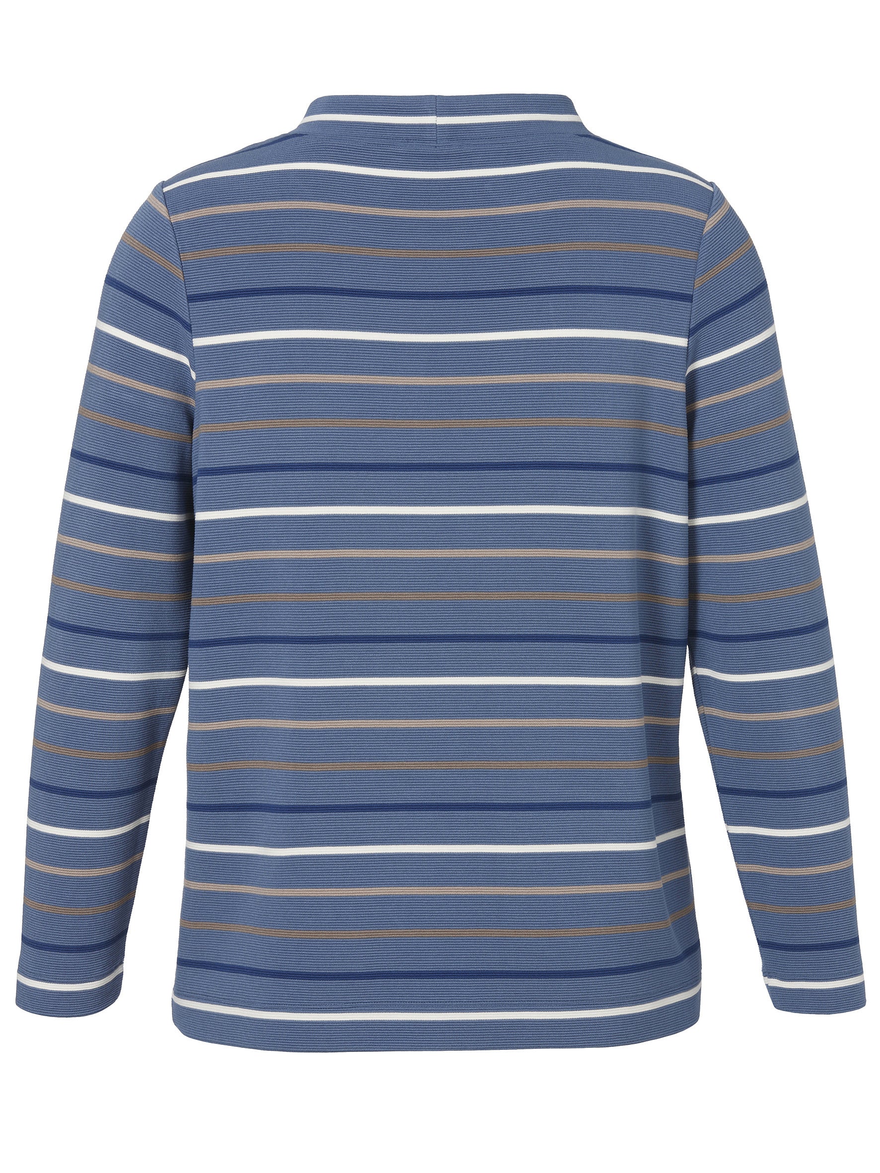 Strickpullover aus Viskose - 843-bleu multicolor - Blau