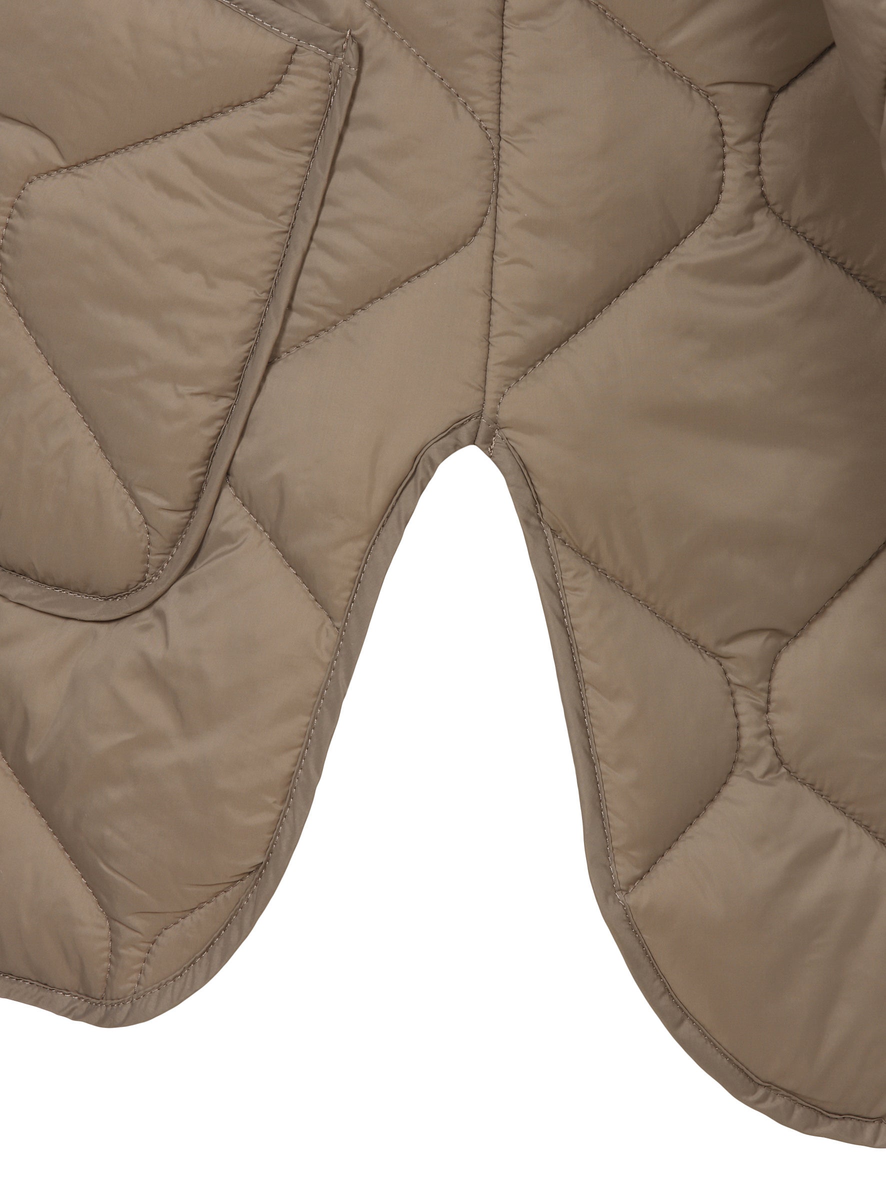 Steppjacke mit Rundhalsausschnitt - 740-mokka - Braun