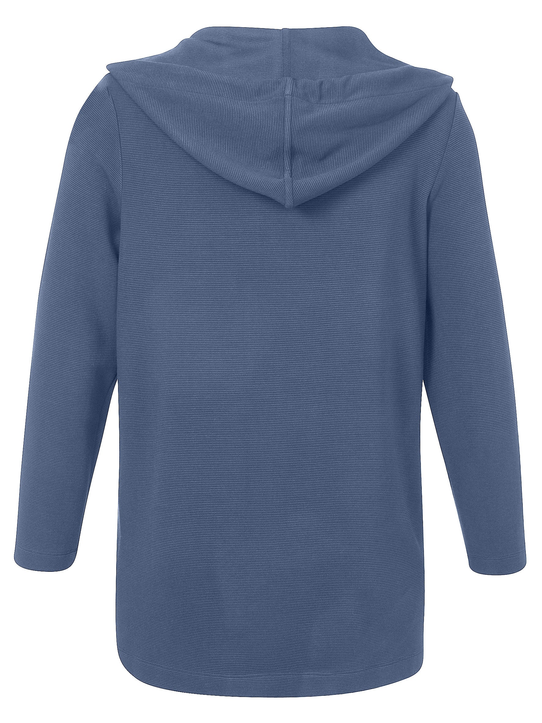 Strickjacke mit Kapuze - 840-bleu - Blau