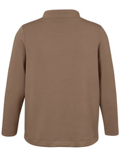 Sweatshirt - 740-mokka - Beige