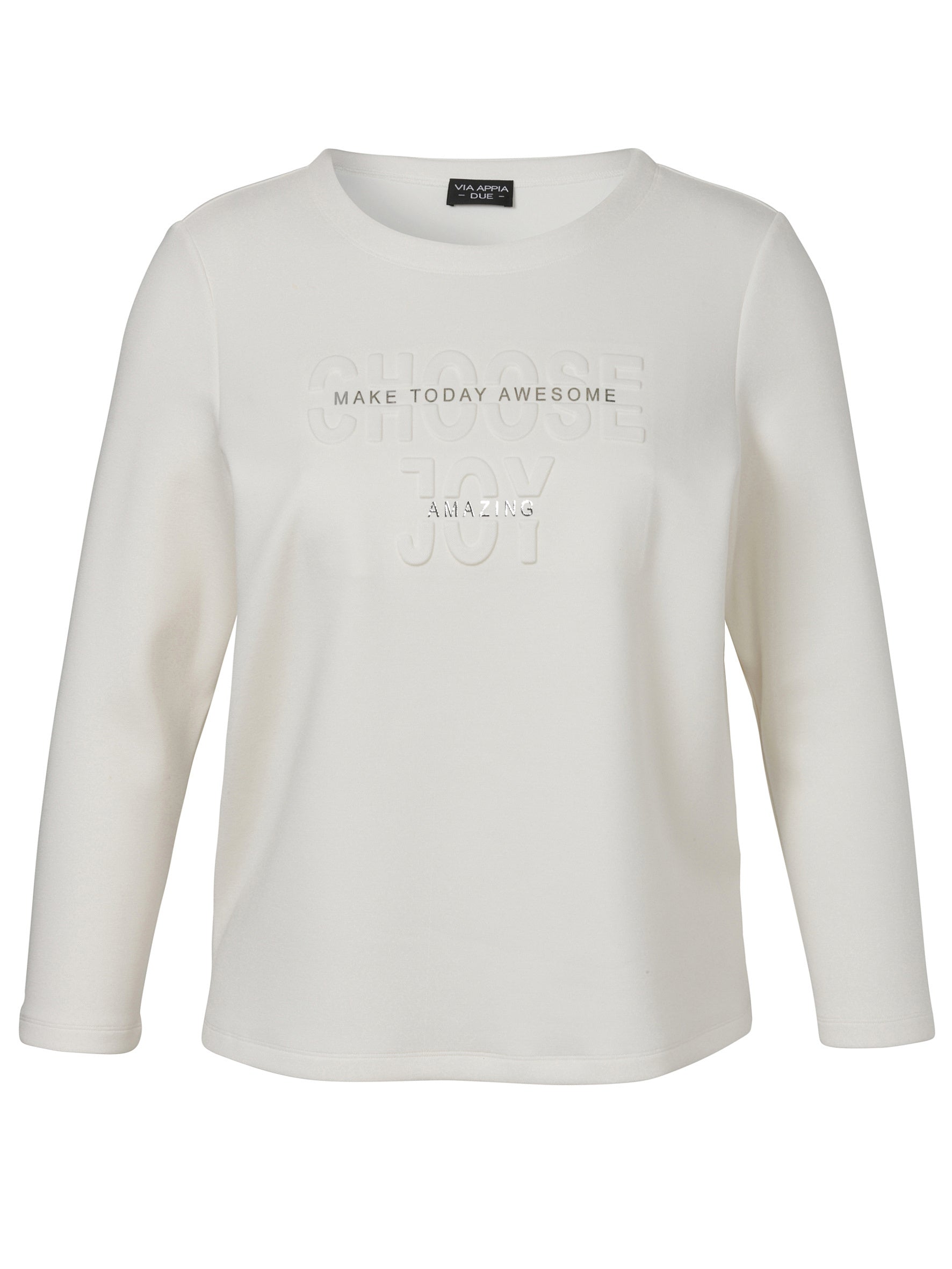Sweatshirt aus Viskosemix - 920-creme - Creme