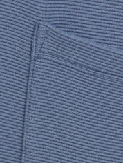 Strickjacke mit Kapuze - 840-bleu - Blau