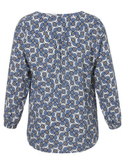 Bluse - 843-bleu multicolor - Blau