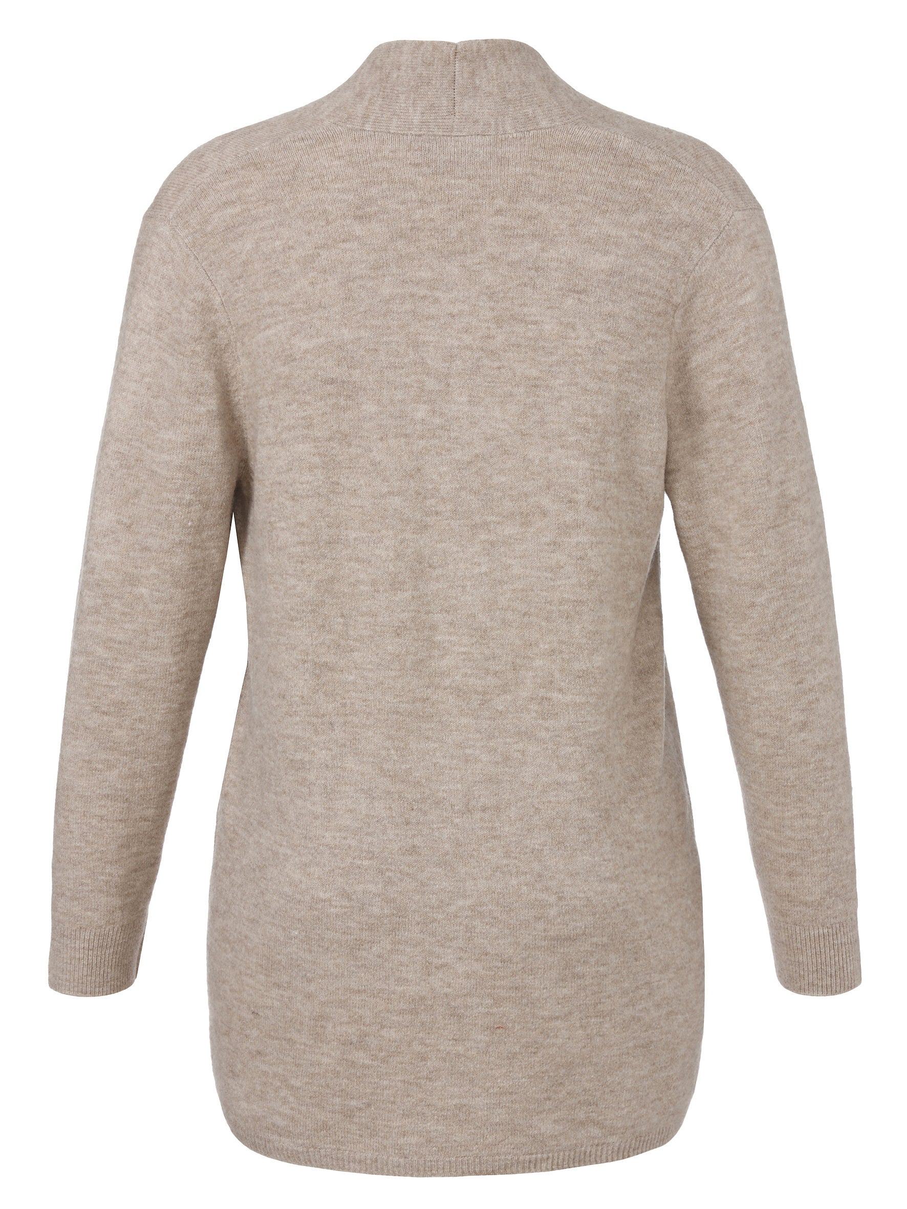 Strickjacke - 741-mokka melange - Beige