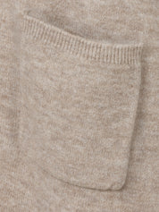 Strickjacke - 741-mokka melange - Beige