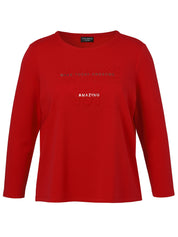 Sweatshirt aus Viskosemix - 350-rot - Rot