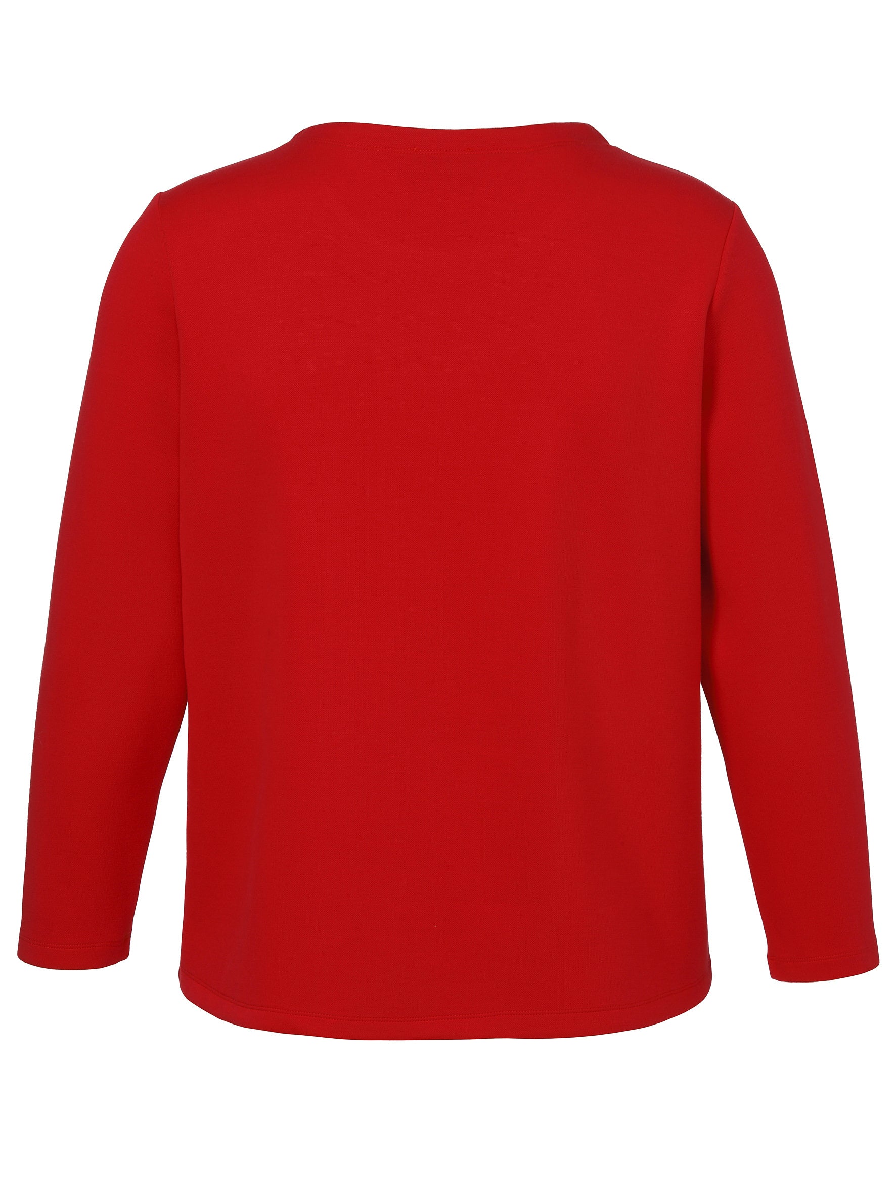 Sweatshirt aus Viskosemix - 350-rot - Rot