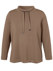 Sweatshirt - 740-mokka - Beige