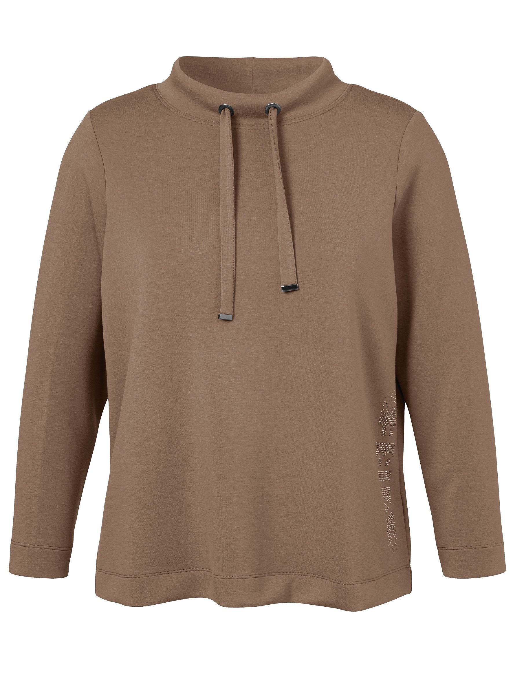 Sweatshirt - 740-mokka - Beige