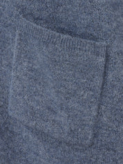 Strickjacke - 841-bleu melange - Blau