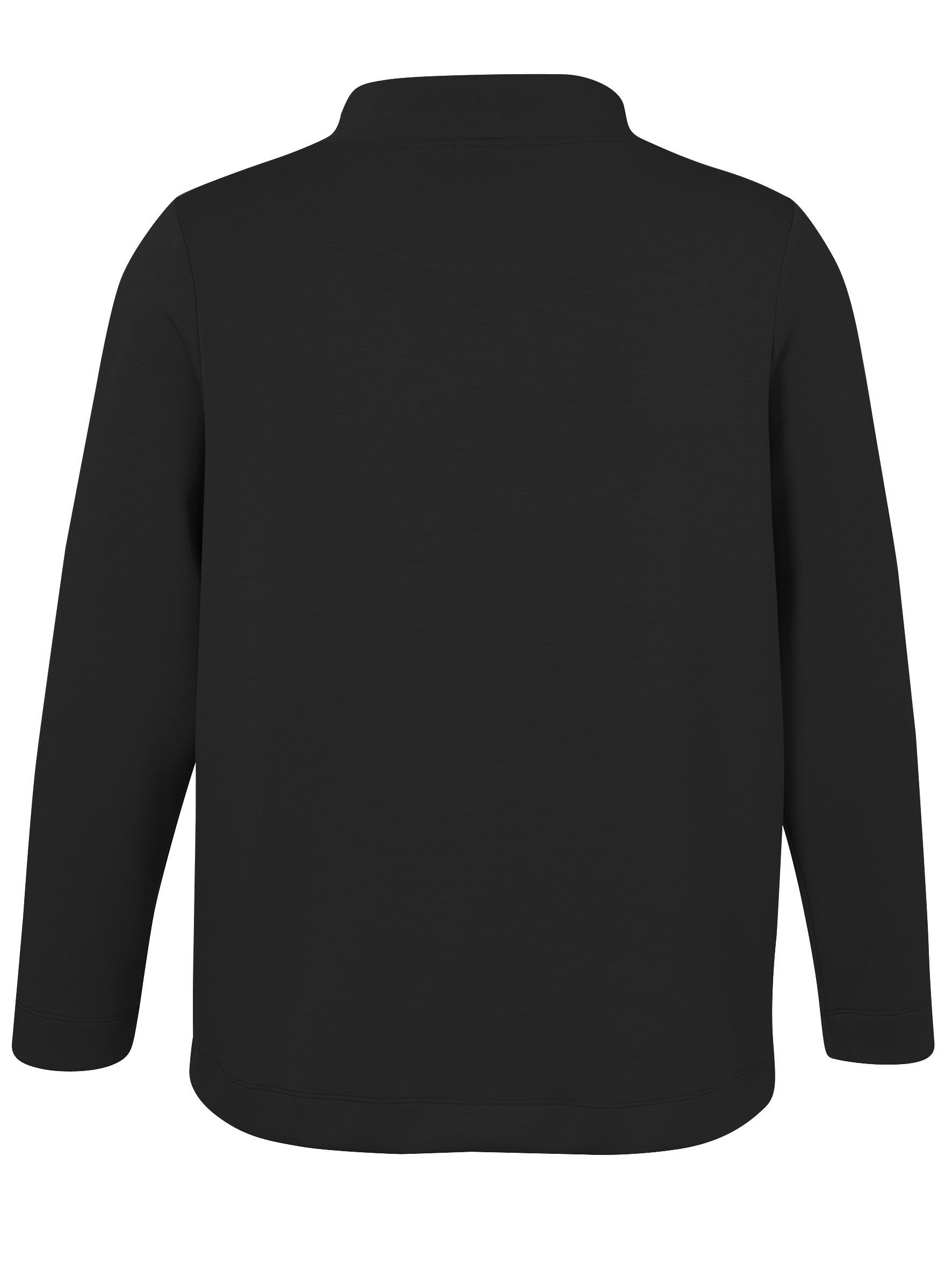 Sweatshirt aus Viskosemix - 100-schwarz - Schwarz