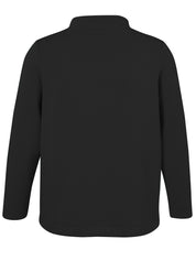 Sweatshirt aus Viskosemix - 100-schwarz - Schwarz