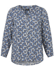 Bluse - 843-bleu multicolor - Blau