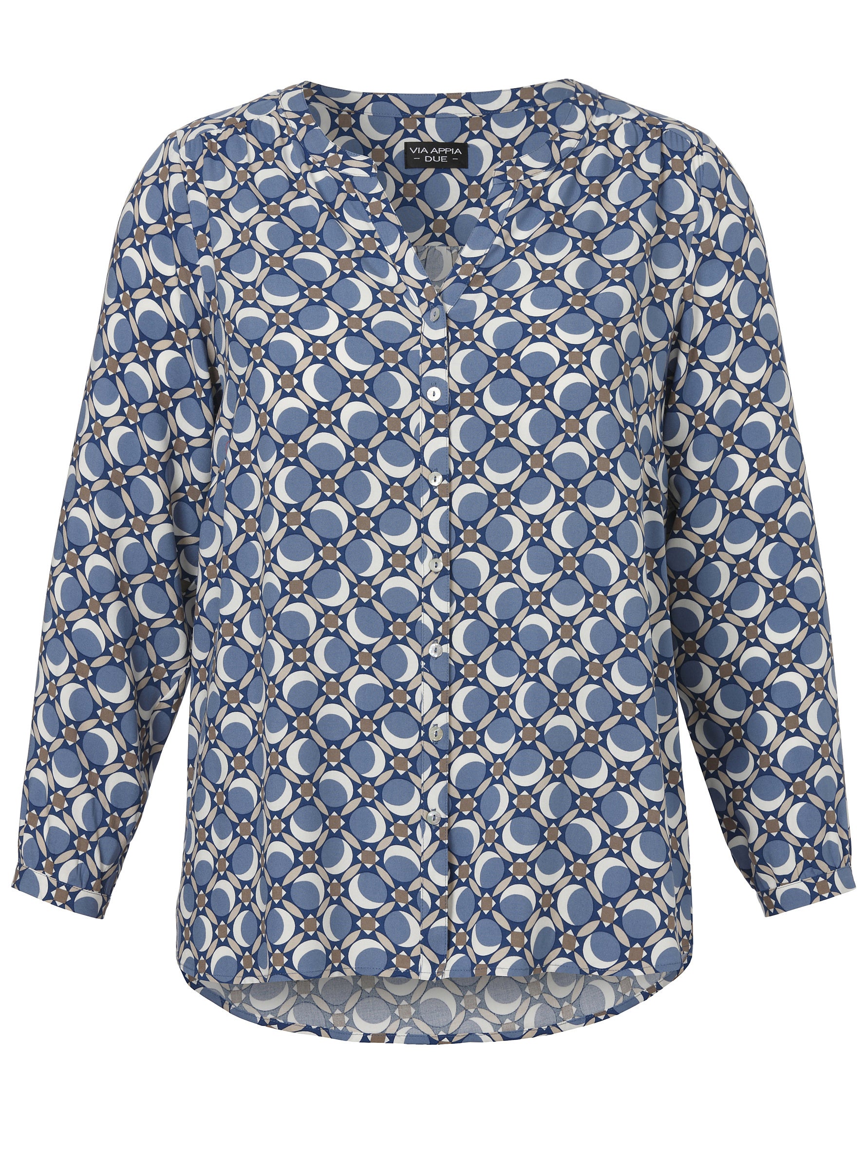 Bluse - 843-bleu multicolor - Blau