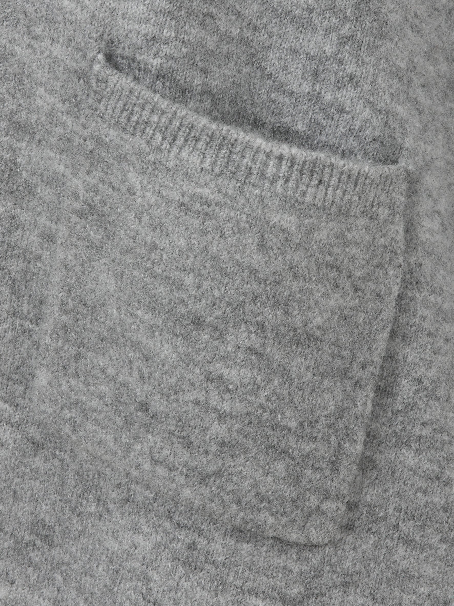 Strickjacke - 151-grau melange - Grau