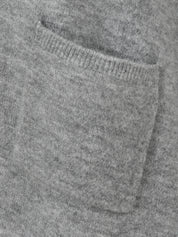 Strickjacke - 151-grau melange - Grau
