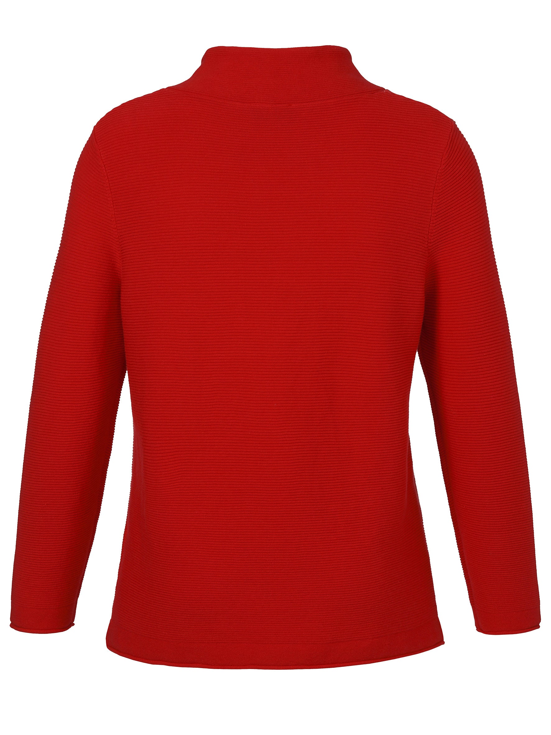 Strickpullover aus Baumwolle - 350-rot - Rot