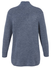 Strickjacke - 841-bleu melange - Blau