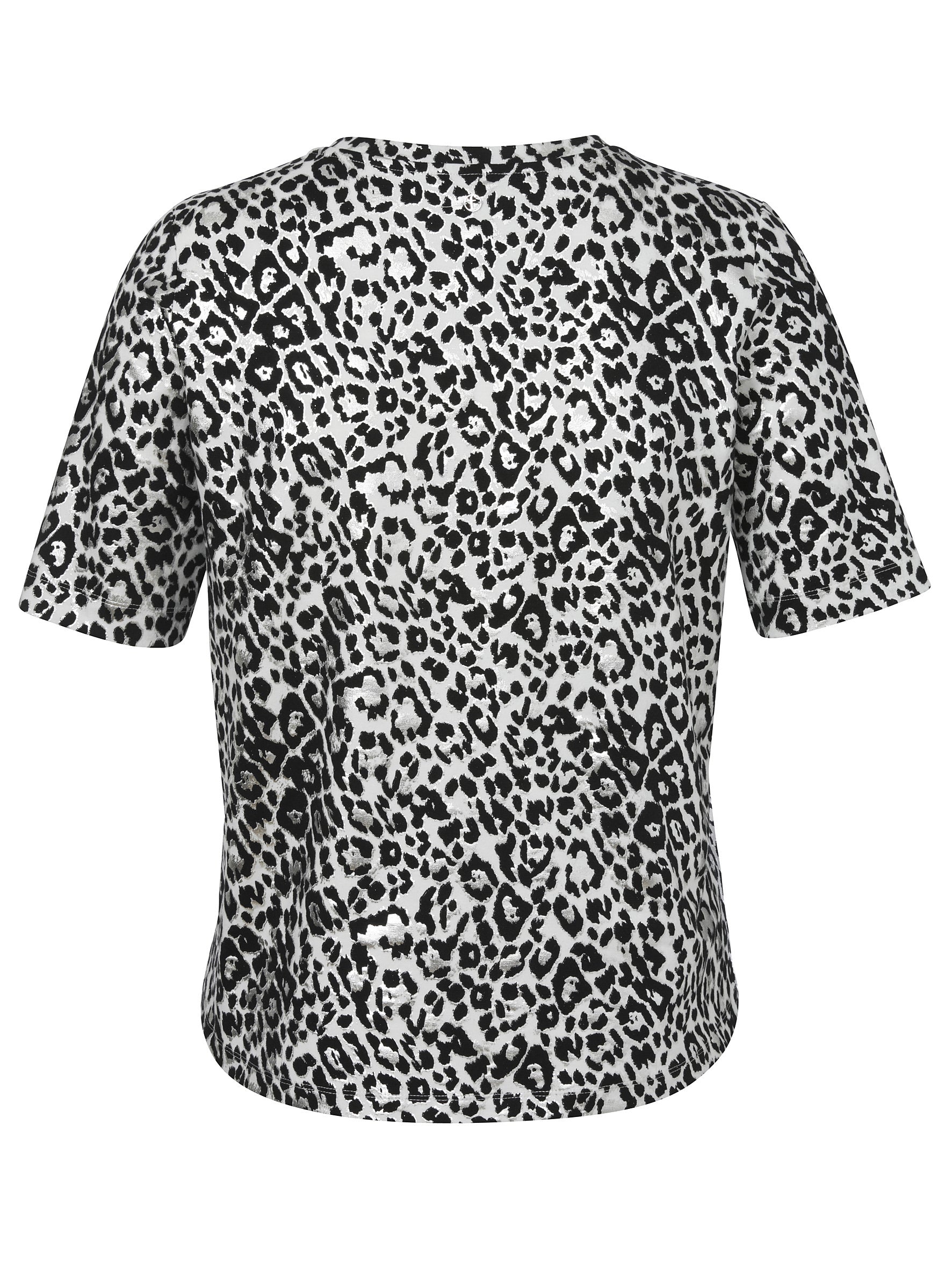 T-Shirt aus Baumwolle - 957-offwhite multicolor - Weiß