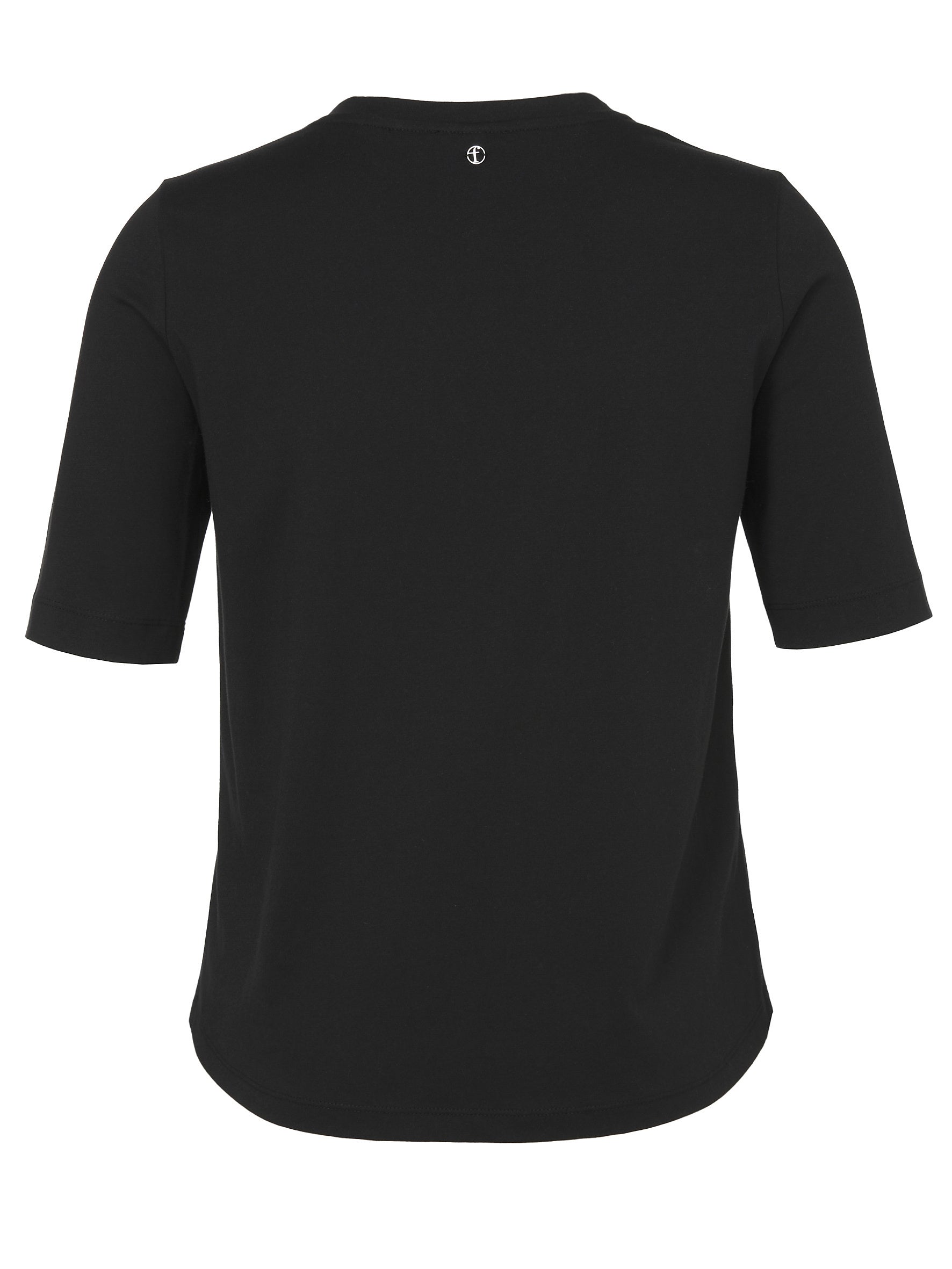 T-Shirt aus Baumwolle - 104104-black / black - Schwarz