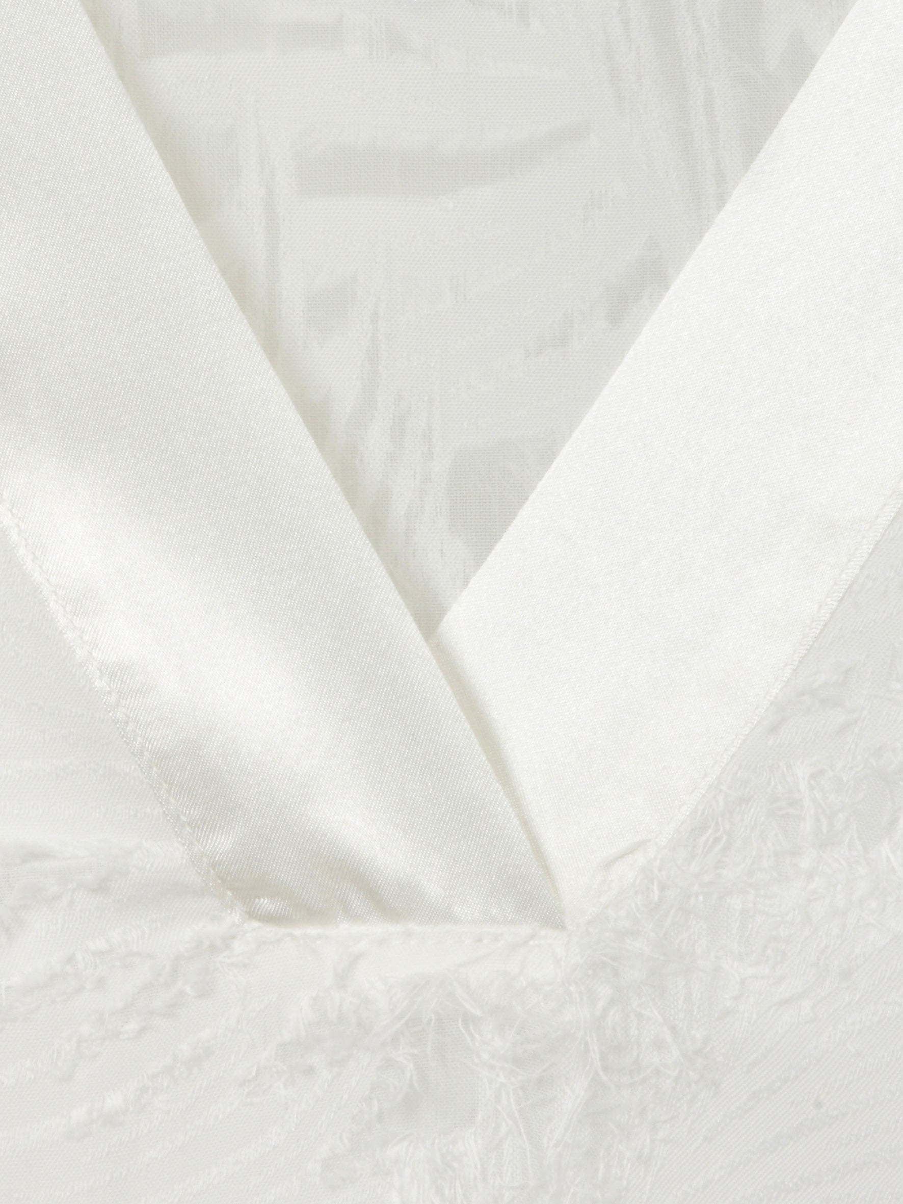 Schlupfbluse mit V-Ausschnitt - 954-offwhite - Weiß