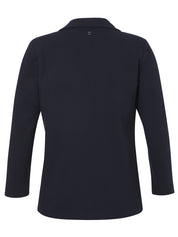 Blazer aus Viskosemix - 814-navy - Blau