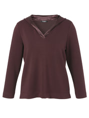 Sweathoodie aus Viskosemix - 314-wild berry - Rot