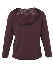 Sweathoodie aus Viskosemix - 314-wild berry - Rot