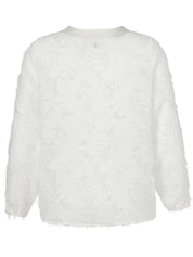 Schlupfbluse mit V-Ausschnitt - 954-offwhite - Weiß