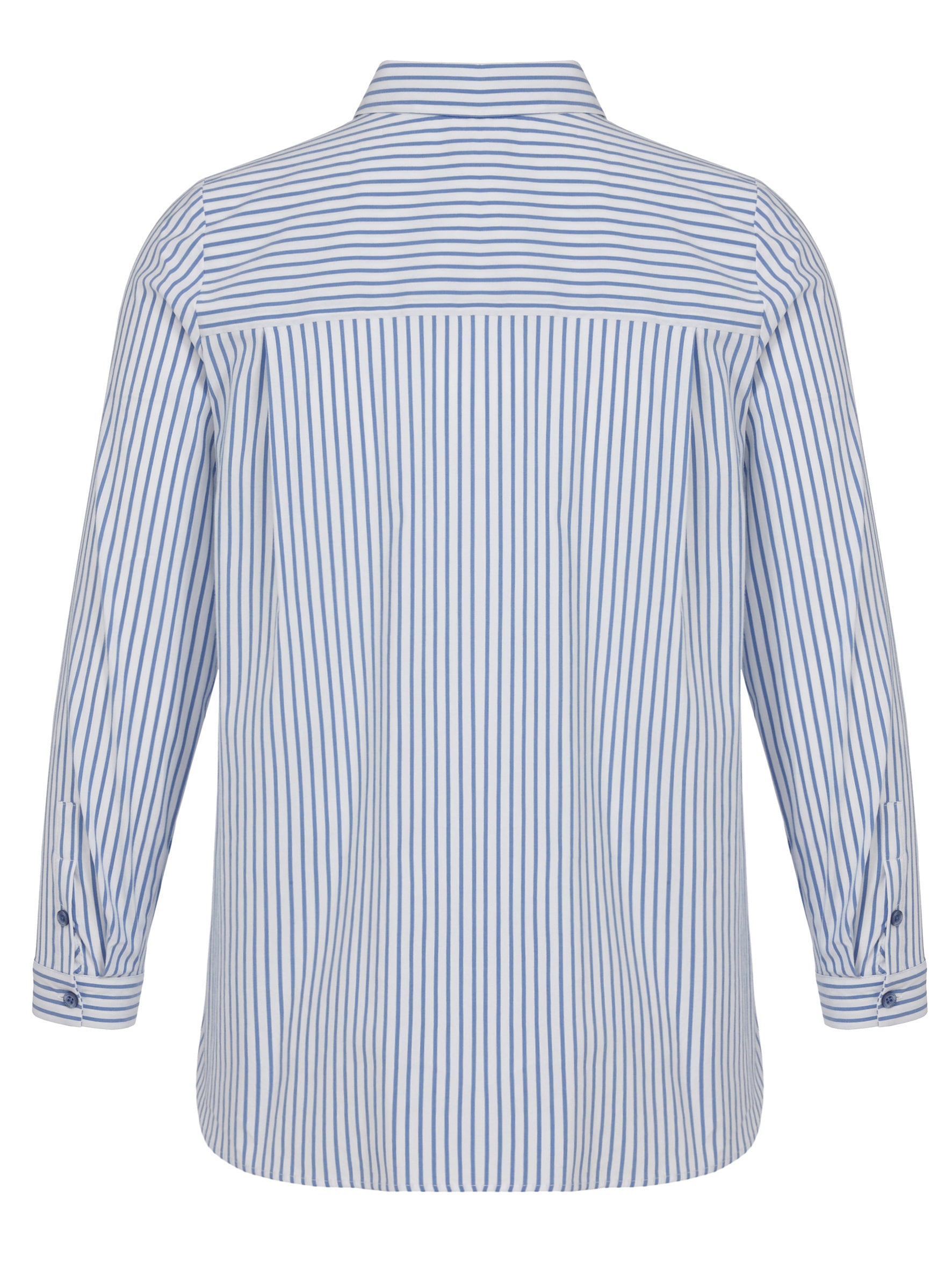 Bluse - 854984-azur / cream white - Blau | Weiß