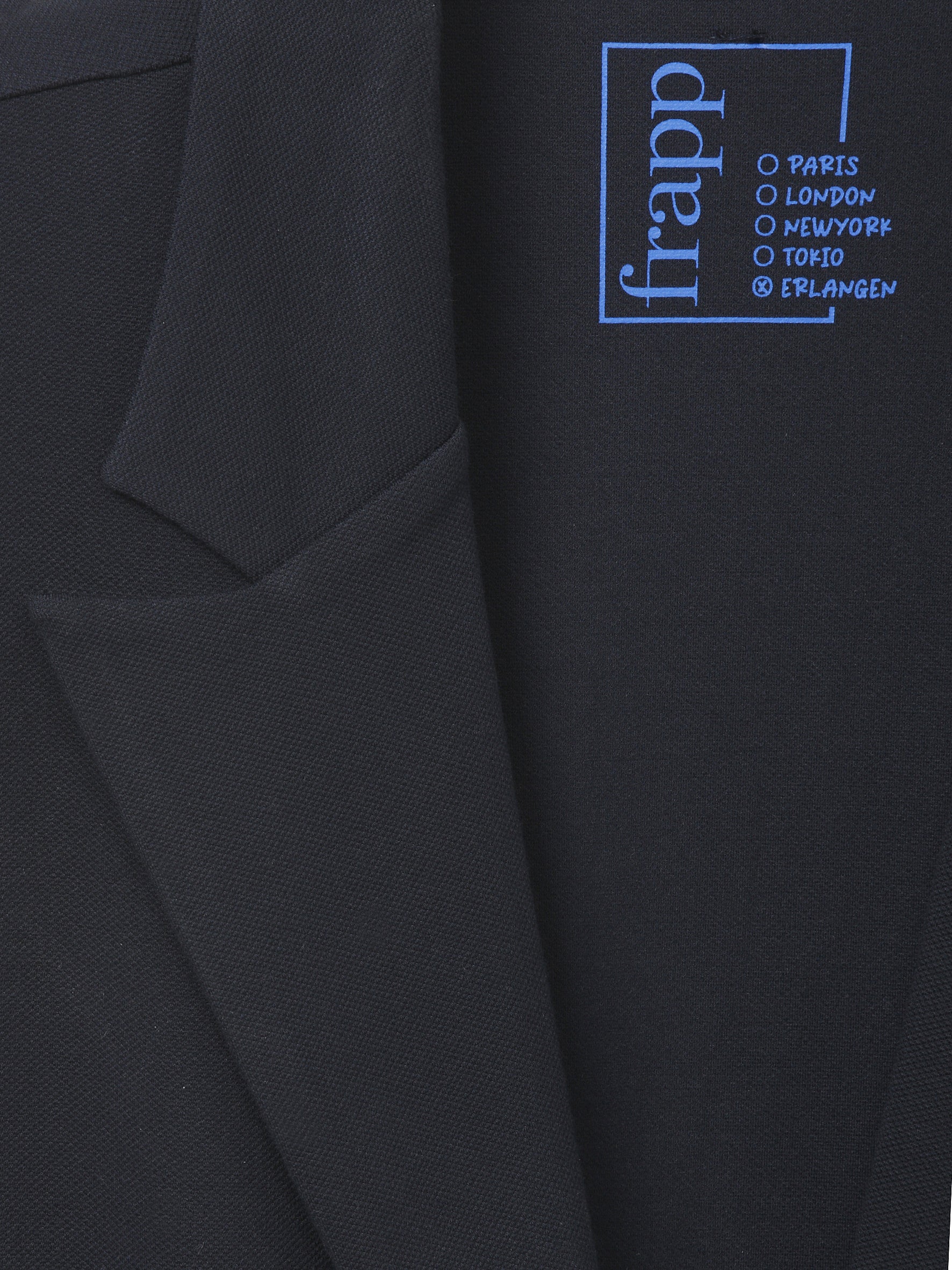 Blazer aus Viskosemix - 814-navy - Blau