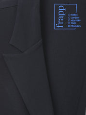 Blazer aus Viskosemix - 814-navy - Blau