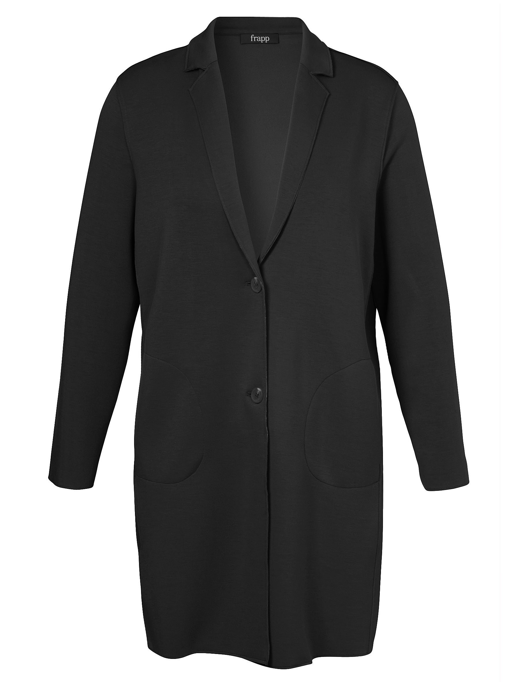 Mantel aus Viskosemix - 104-black - Schwarz