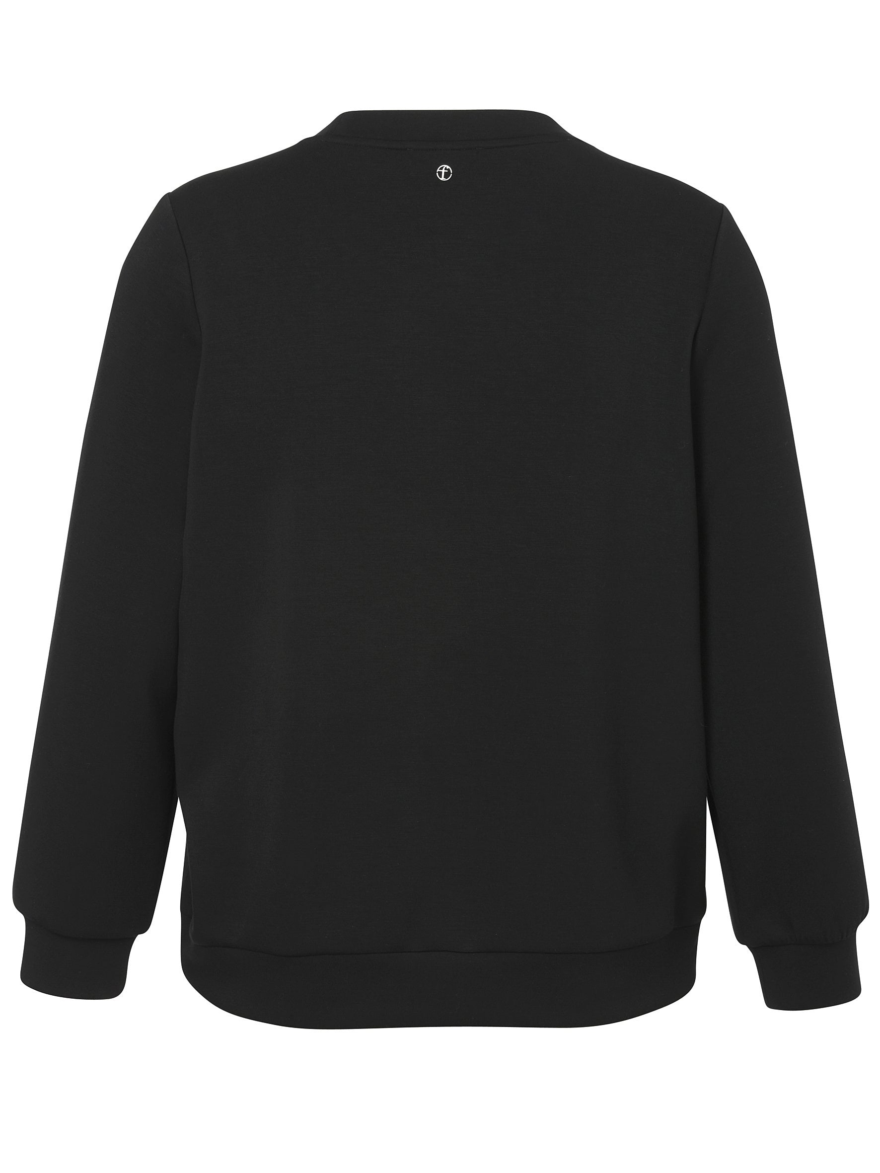 Sweatshirt aus Viskosemix - 104-black - Schwarz