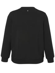 Sweatshirt aus Viskosemix - 104-black - Schwarz