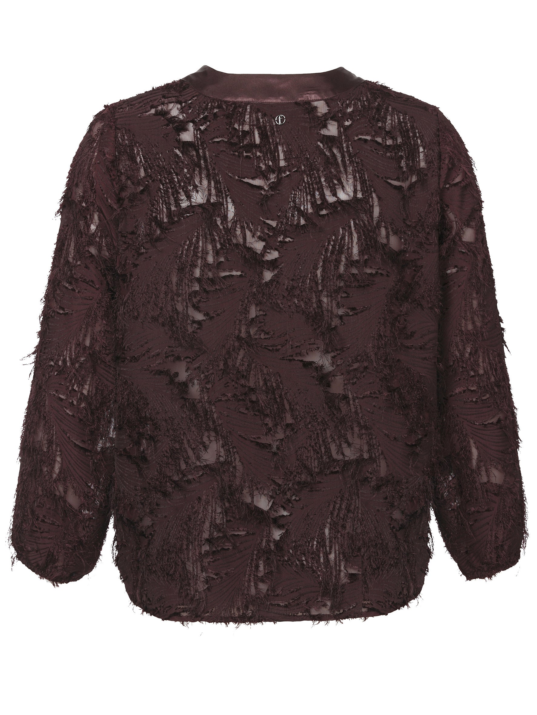Schlupfbluse mit V-Ausschnitt - 314-wild berry - Rot