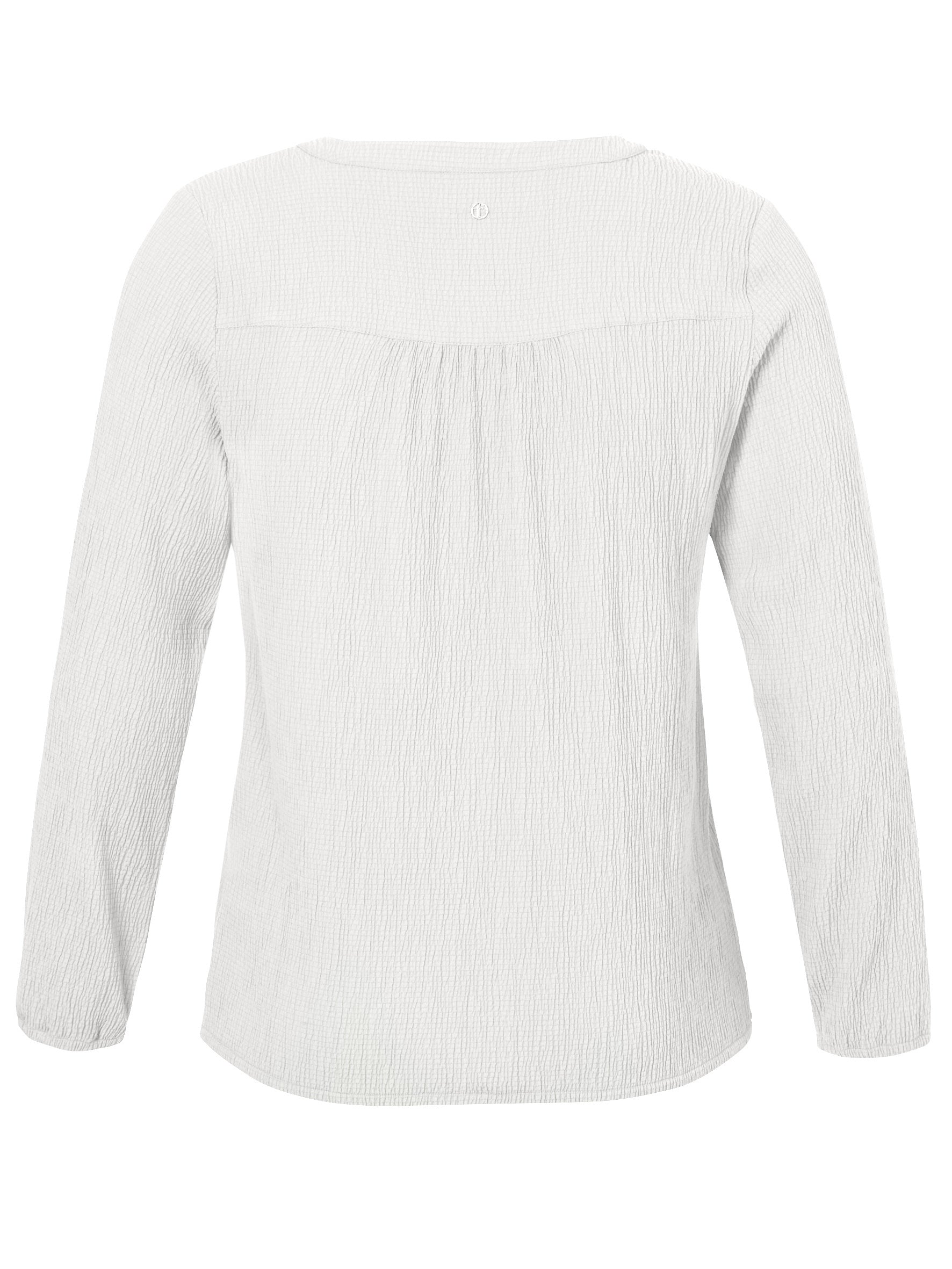 Schlupfbluse aus Viskosemix - 954-offwhite - Creme