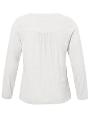 Schlupfbluse aus Viskosemix - 954-offwhite - Creme
