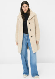 Teddy-Mantel aus Fun Fur - 0011 - Beige