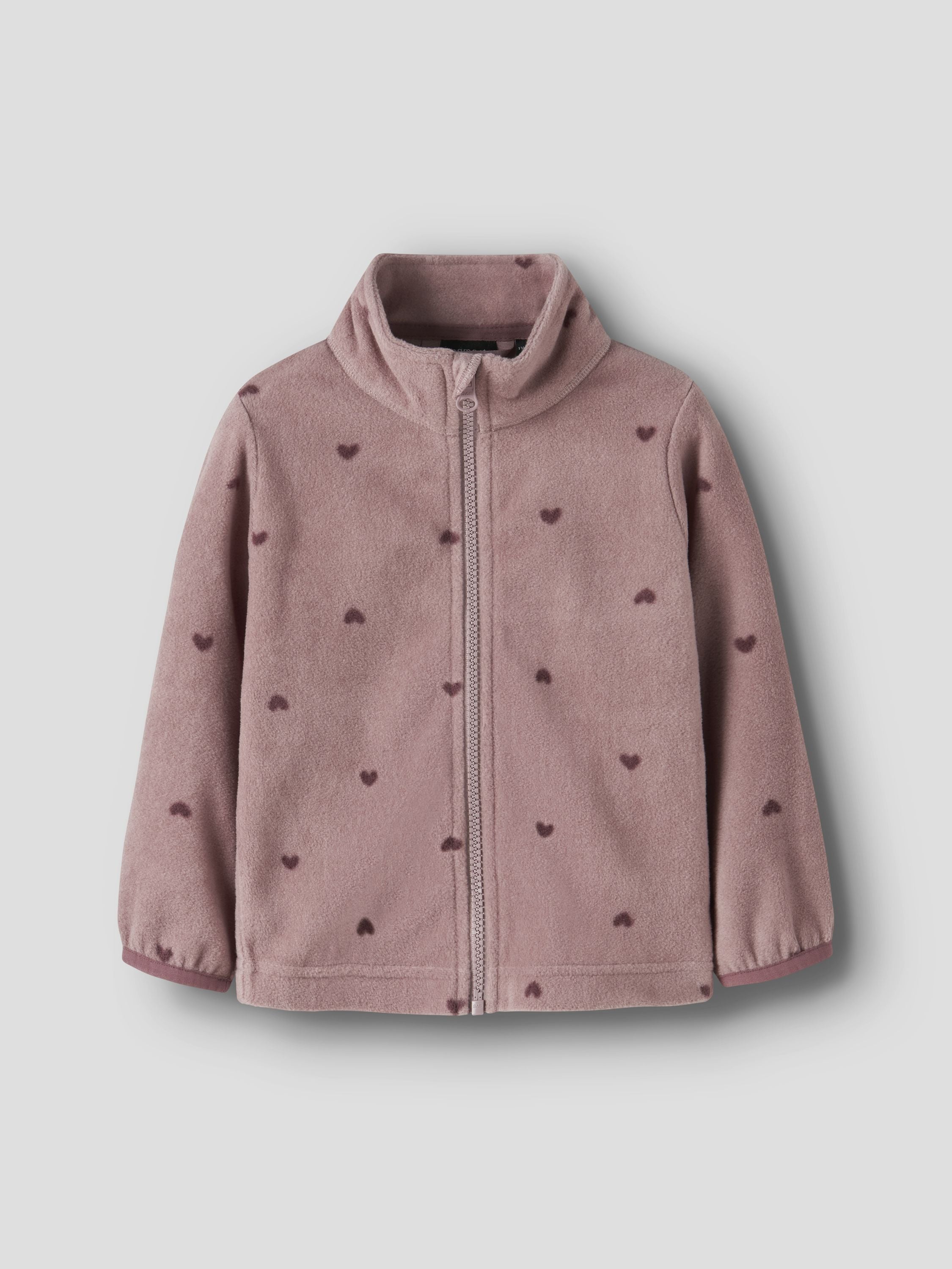 Fleecejacke gemustert - Woodrose - Pink