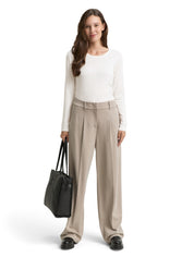 Langarmshirt - 10315-Whisper White - Weiß
