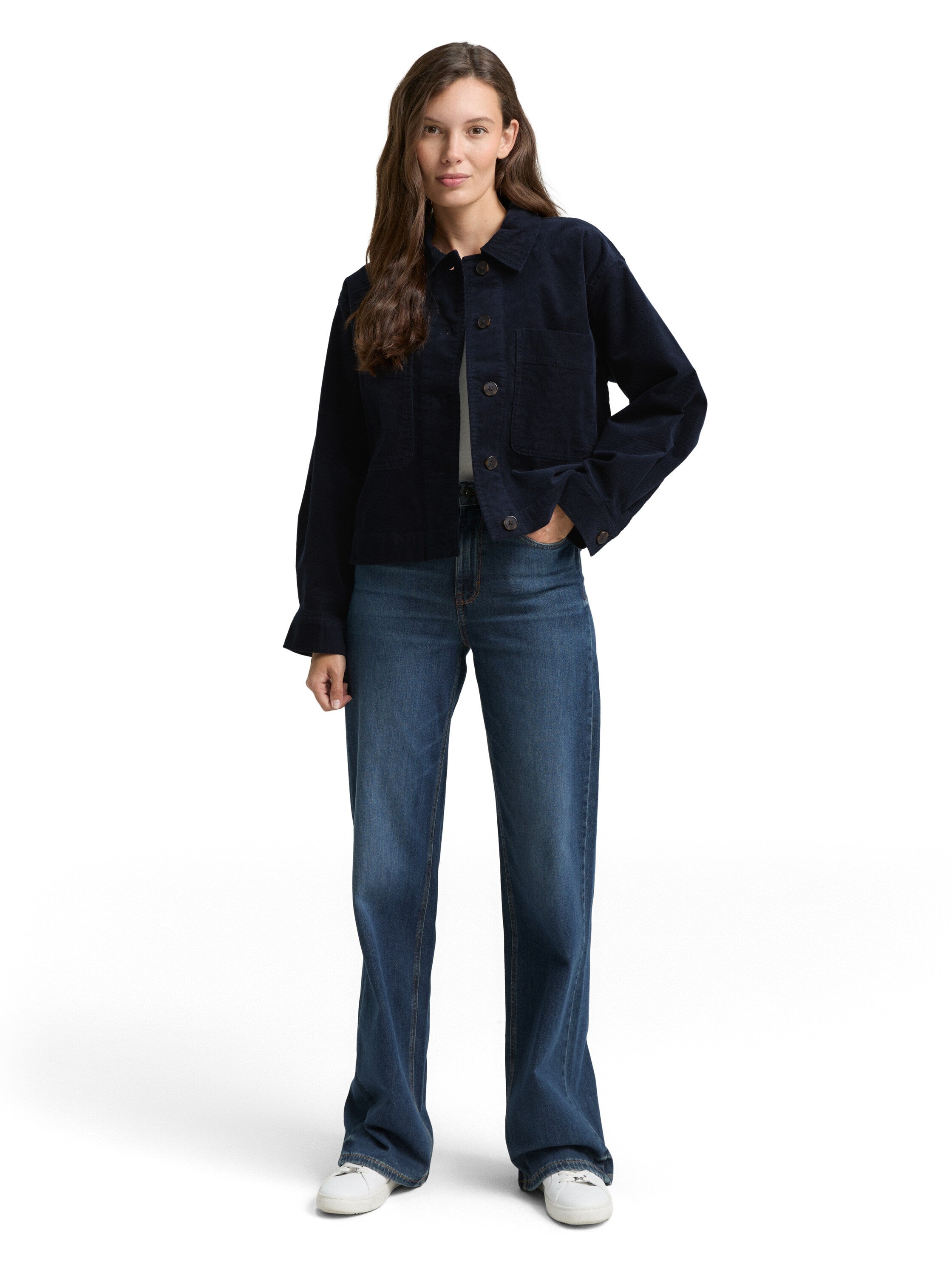 Cord-Overshirt aus Baumwolle - 11019-Lunar Eclipse - Blau