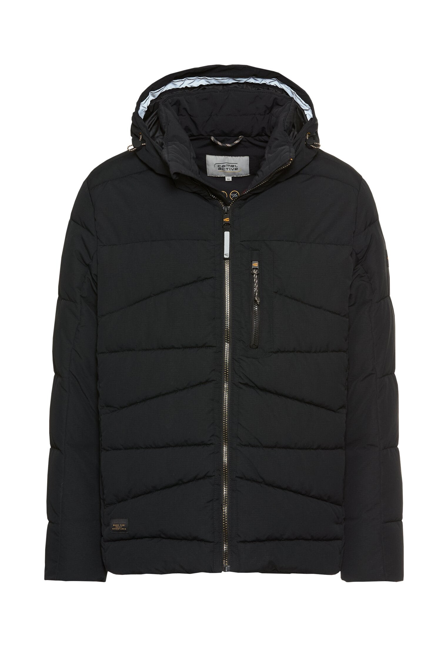 Winterjacke mit abnehmbarer Kapuze - 88-Asphalt - Grau