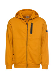 Sweatshirtjacke aus Baumwollmix - 67-Burned Yellow - Orange