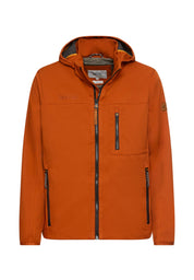 Softshelljacke mit abnehmbarer Kapuze - 55-Cinnamon - Orange